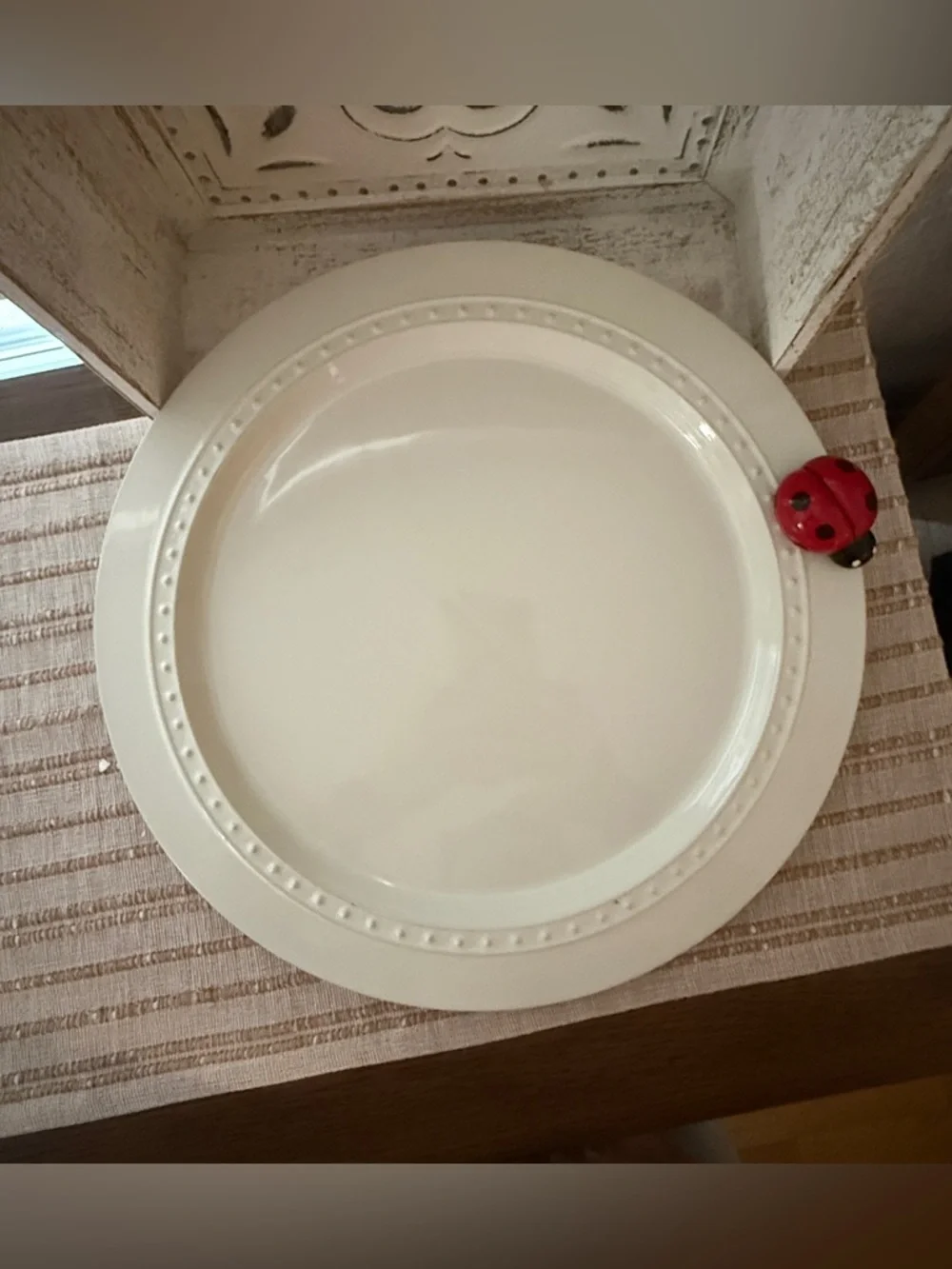RETIRED Nora Fleming Pearl Dot 15” Round Platter - Picture 2 of 4